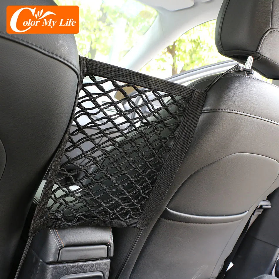 Car Seat Back Elastic Mesh Net for Nissan Qashqai J11 J10 X-Trail Xtrail T32 T31 Juke Tiida Note Leaf Interior Nets Accessories