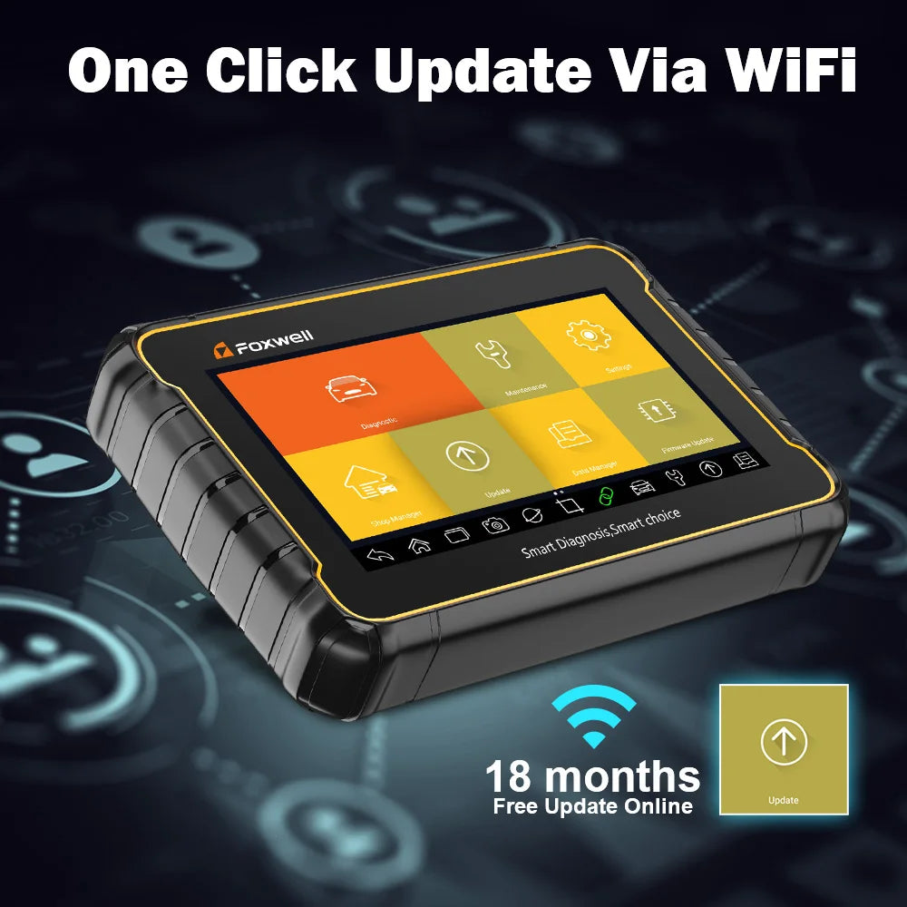 Foxwell GT60 OBD2 Automotive Scanner Full System Active Testing A/F Oil SRS DPF monitor EPB 24 Reset Service Car Diagnostic Tool