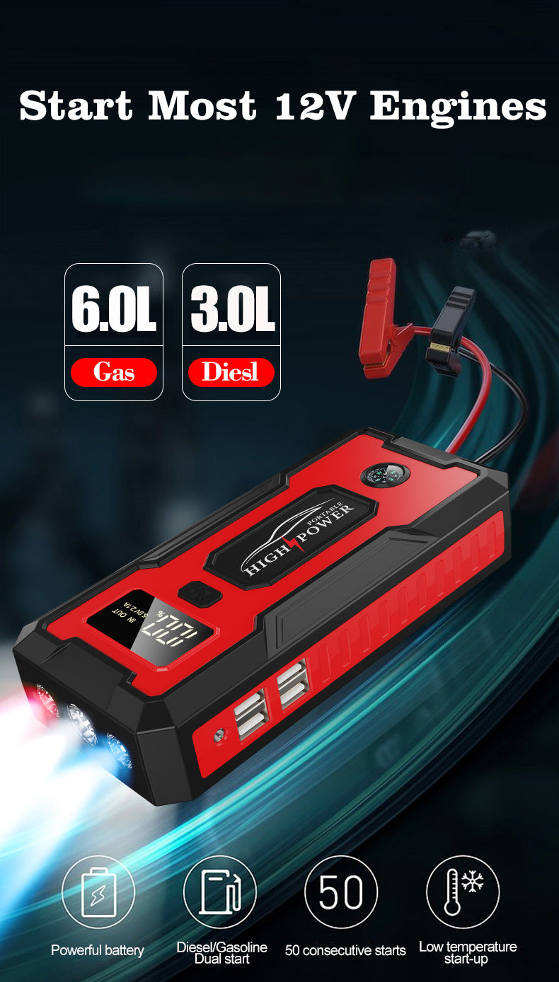 12V Power Bank 98000mAh Jumpstarter Auto Buster Emergency Booster Car Charger Jump Start Car Starting Device Battery