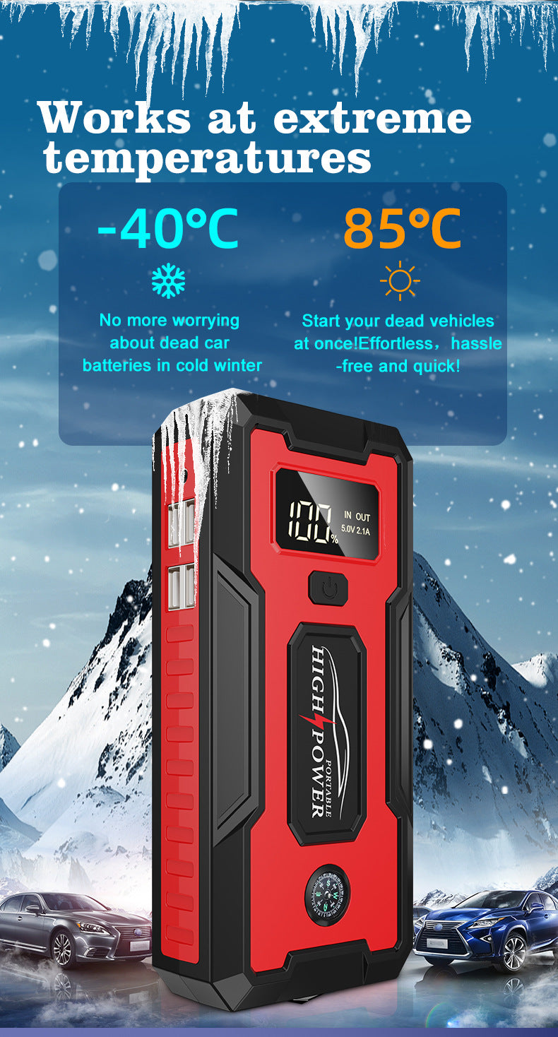 12V Power Bank 98000mAh Jumpstarter Auto Buster Emergency Booster Car Charger Jump Start Car Starting Device Battery