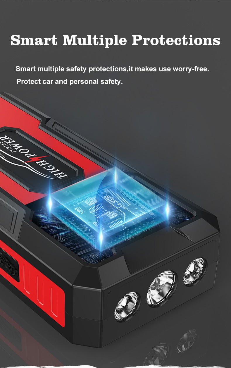 12V Power Bank 98000mAh Jumpstarter Auto Buster Emergency Booster Car Charger Jump Start Car Starting Device Battery