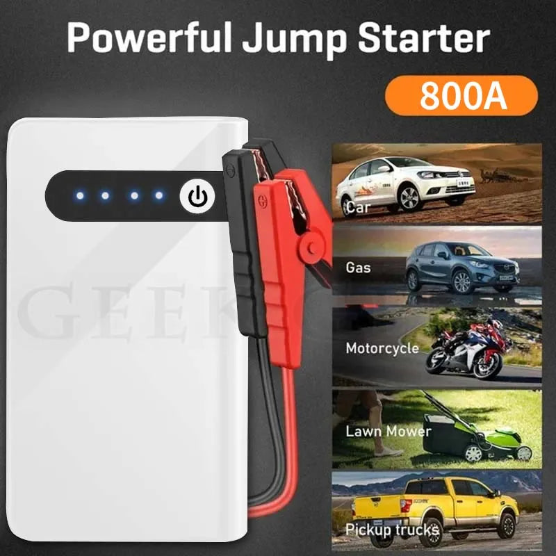 GKFLY 800A 20000mAh Car Jump Starter Emergency Battery Booster Multifunction Portable Power Bank Laptop Charger Auto Starter