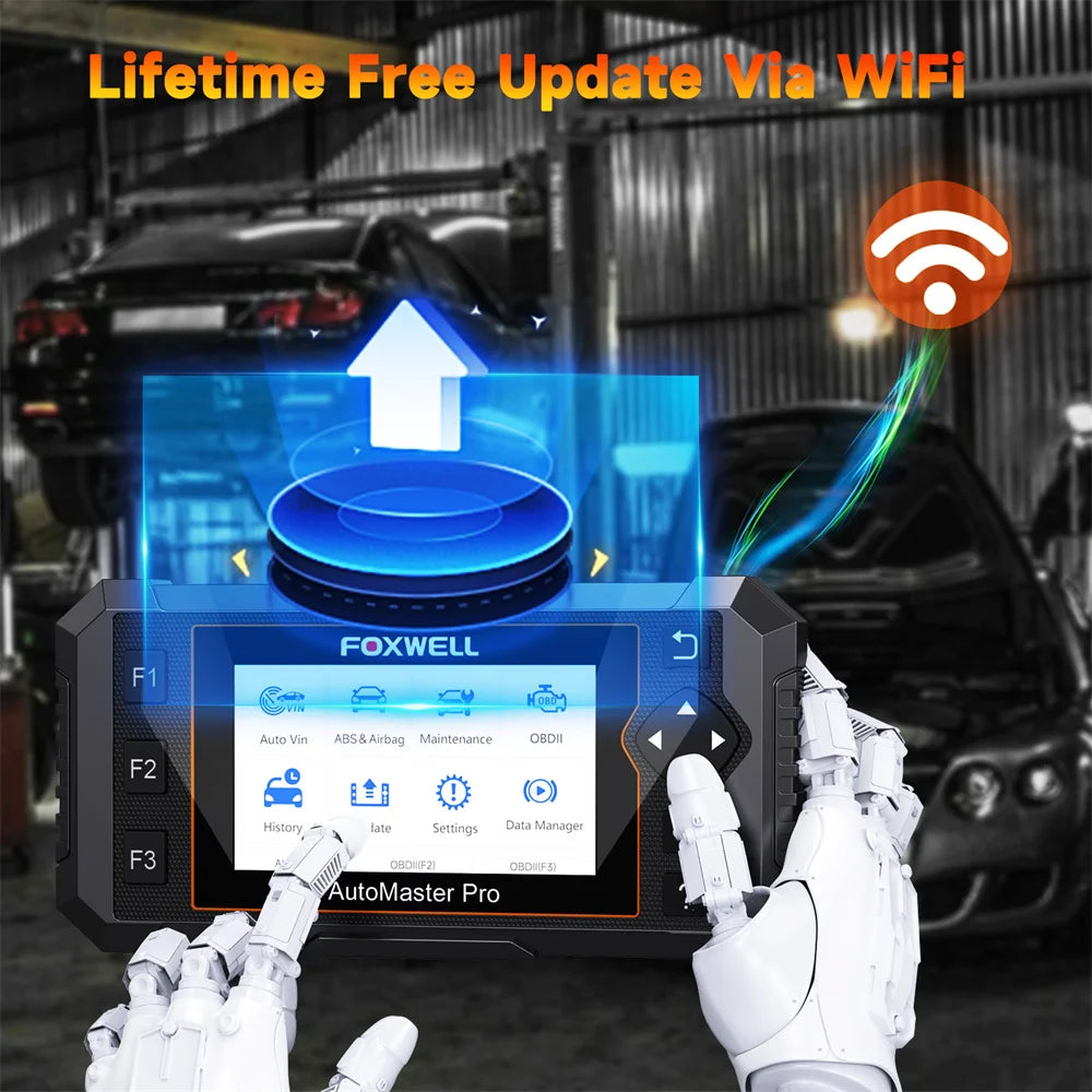 Automotive OBD2 Scanner FOXWELL NT650 Pro SAS A/F OIL EPB BRT TPS 26+ Reset Bidirectional Auto Car Diagnostic Tool  Wifi Update