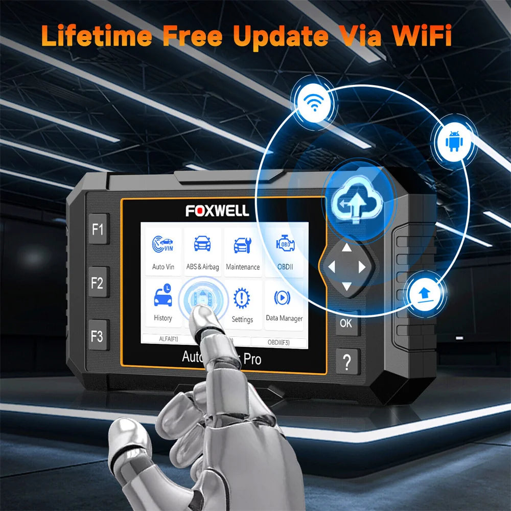 Automotive OBD2 Scanner FOXWELL NT650 Pro SAS A/F OIL EPB BRT TPS 26+ Reset Bidirectional Auto Car Diagnostic Tool  Wifi Update