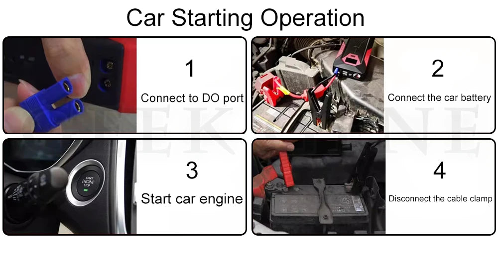 GKFLY Jump Starter Power Bank 800A /1200A Portable Car Battery Starter For 12V Car Emergency Booster Starter Starting Device