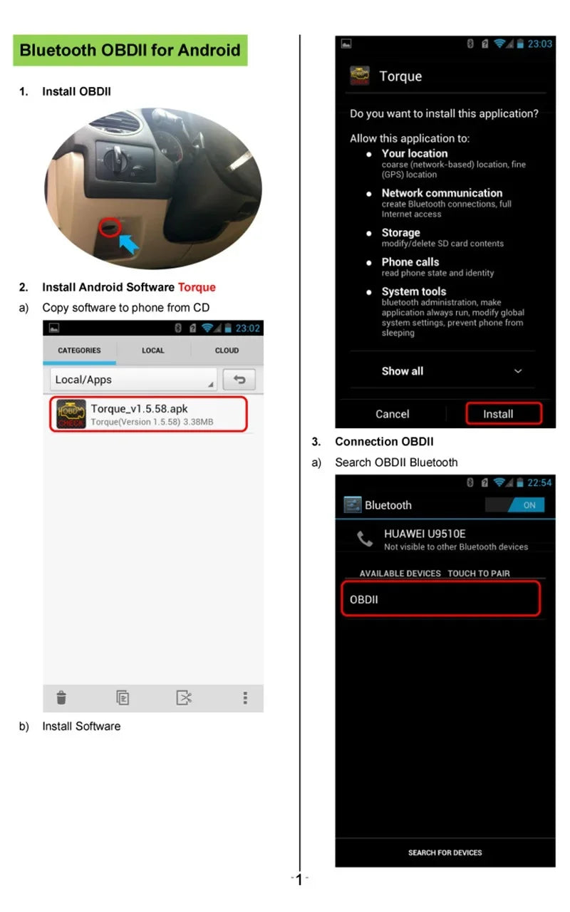 Automotive Fault Detector ELM327 V2.1 OBD2 Scanner Bluetooth Car Diagnostic Tool For Android /IOS Code Reader