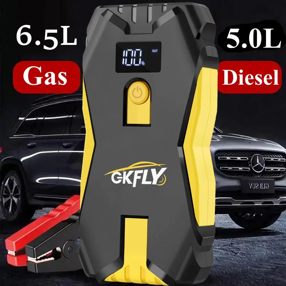 GKFLY 18000mAh Portable Car Jump Starter Power Bank Car Booster Charger 12V 2000A Starting Device Petrol Diesel Car Booster