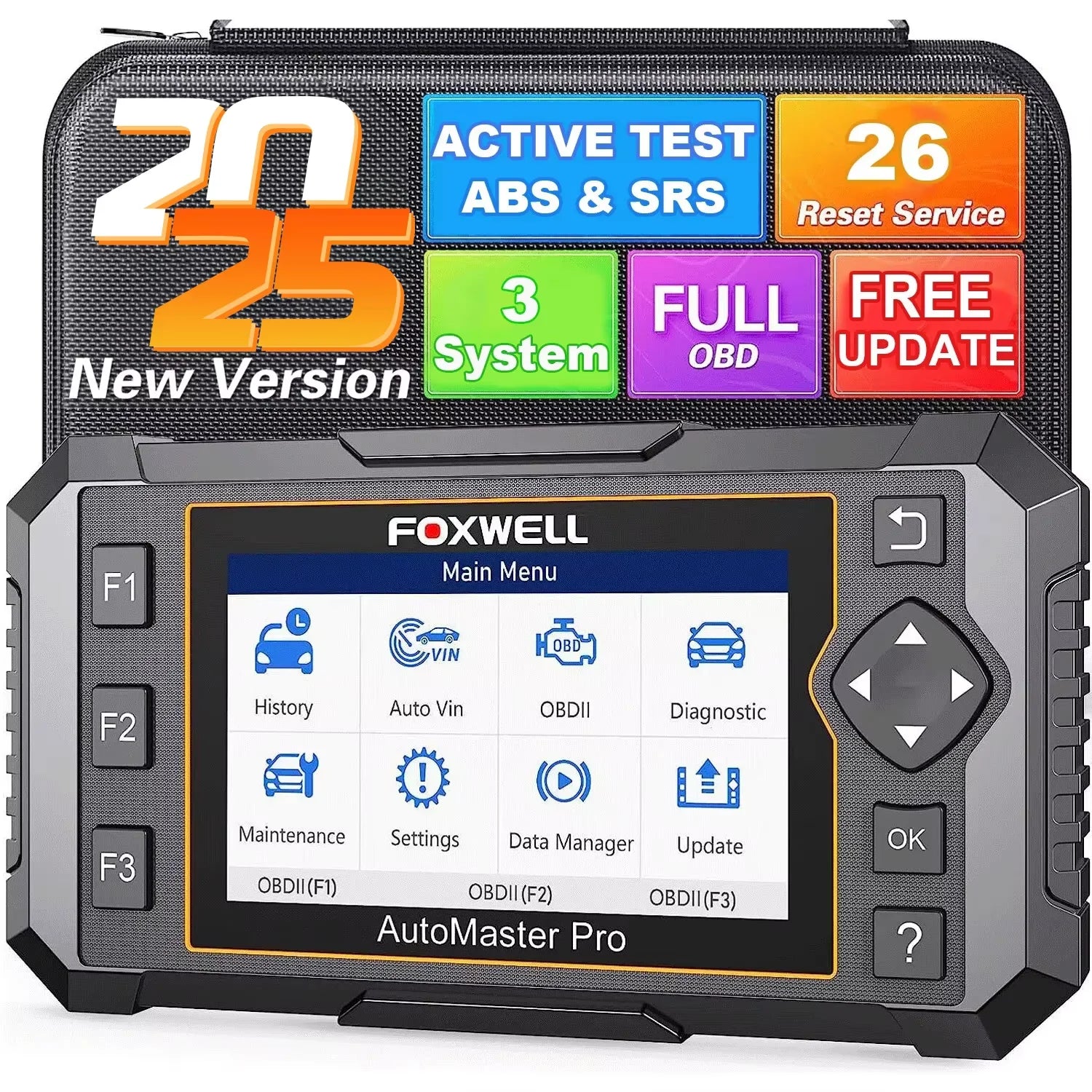 Automotive OBD2 Scanner FOXWELL NT650 Pro SAS A/F OIL EPB BRT TPS 26+ Reset Bidirectional Auto Car Diagnostic Tool  Wifi Update
