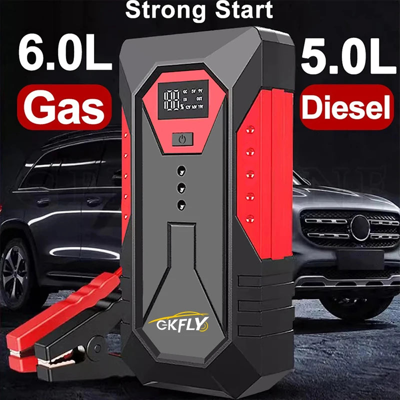 GKFLY 18000mAh Portable Car Jump Starter Power Bank Car Booster Charger 12V 2000A Starting Device Petrol Diesel Car Booster