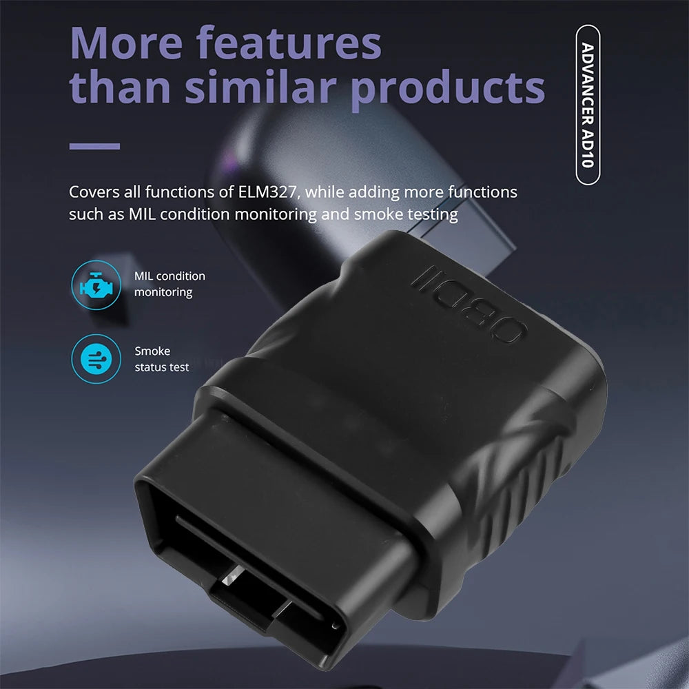 ELM327 V2.1 Car Engine Fault Code Reader OBD2 Scanner Bluetooth 4.2 Car Dignostic Scanner EOBD Fault Code Reader For IOS/Android