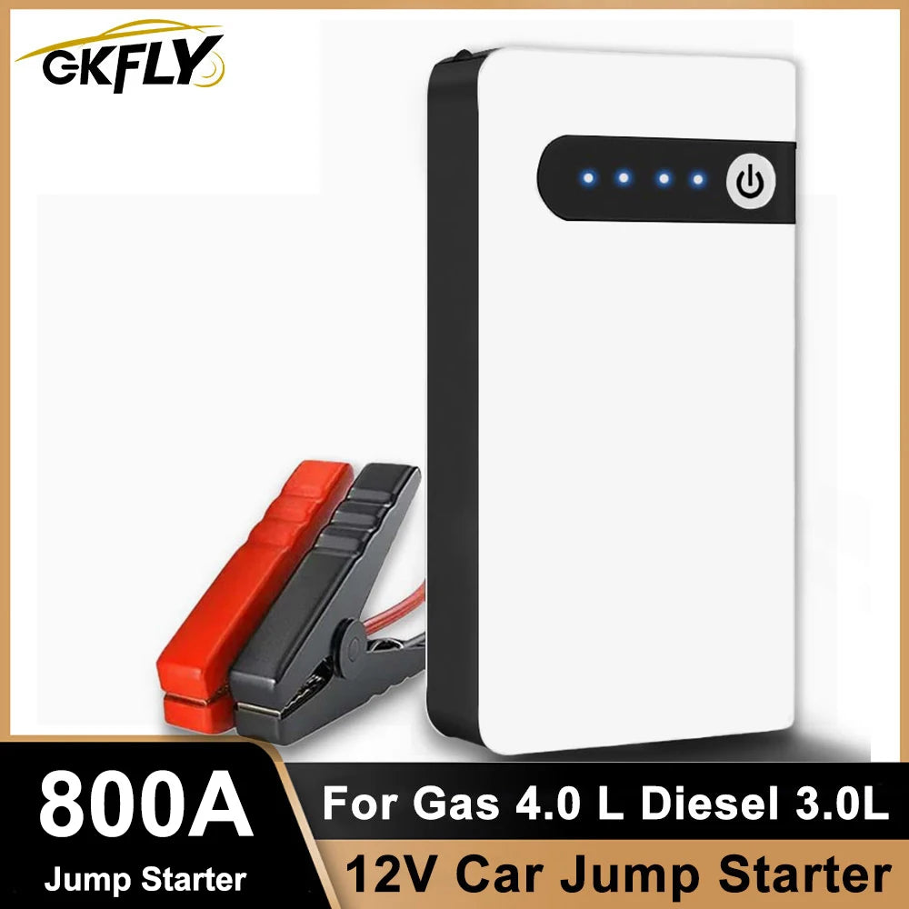 GKFLY 800A 20000mAh Car Jump Starter Emergency Battery Booster Multifunction Portable Power Bank Laptop Charger Auto Starter