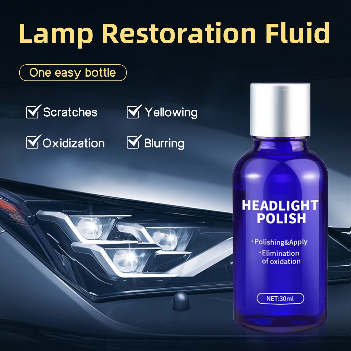 Car Lamp Repair Solves Problems Such as Aging Fading Cracking Dirtiness and Scratches Maintenance Coating Repair Solution