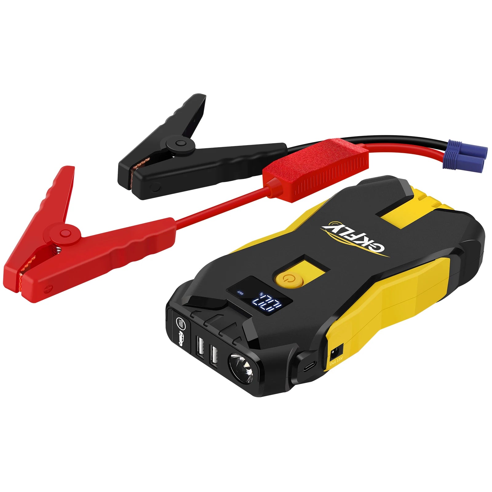 GKFLY 18000mAh Portable Car Jump Starter Power Bank Car Booster Charger 12V 2000A Starting Device Petrol Diesel Car Booster