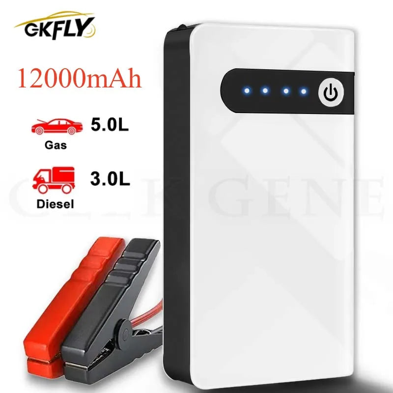 GKFLY Jump Starter Power Bank 800A /1200A Portable Car Battery Starter For 12V Car Emergency Booster Starter Starting Device