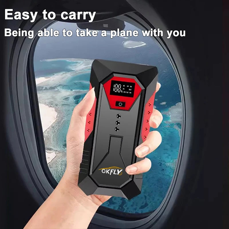 GKFLY 18000mAh Portable Car Jump Starter Power Bank Car Booster Charger 12V 2000A Starting Device Petrol Diesel Car Booster