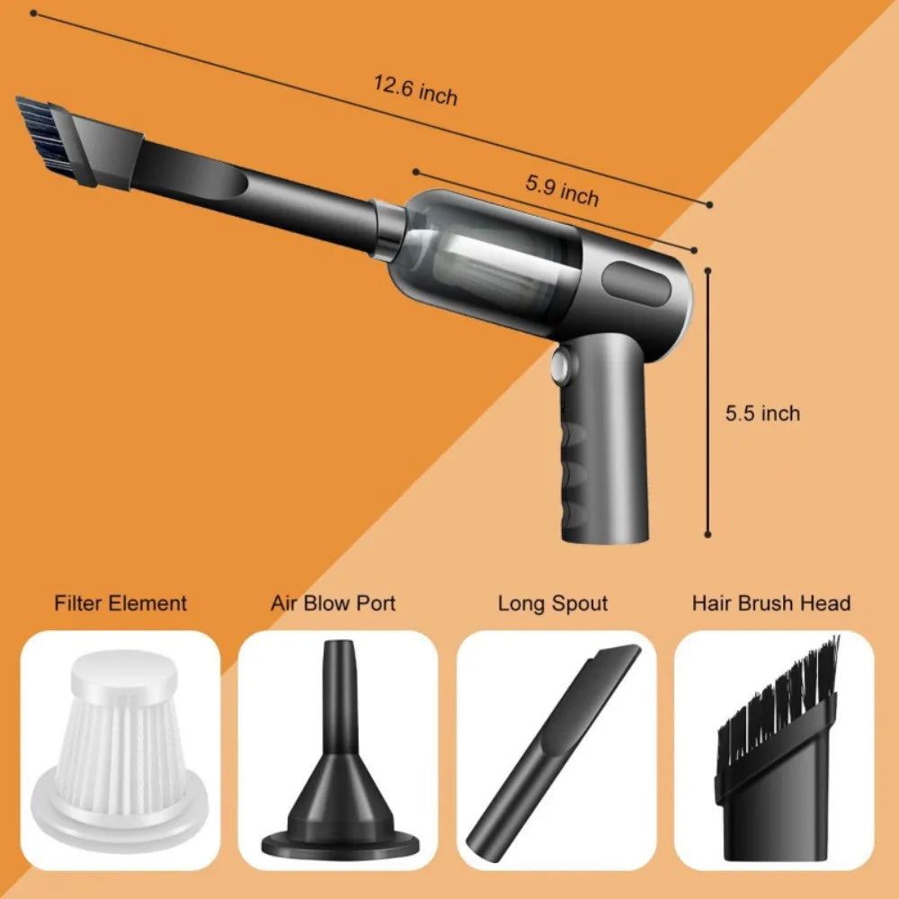 Multi-functional Wireless Car Vacuum Cleaner, Portable Household Small Air Pump, Handheld High-power Car Dust Blower