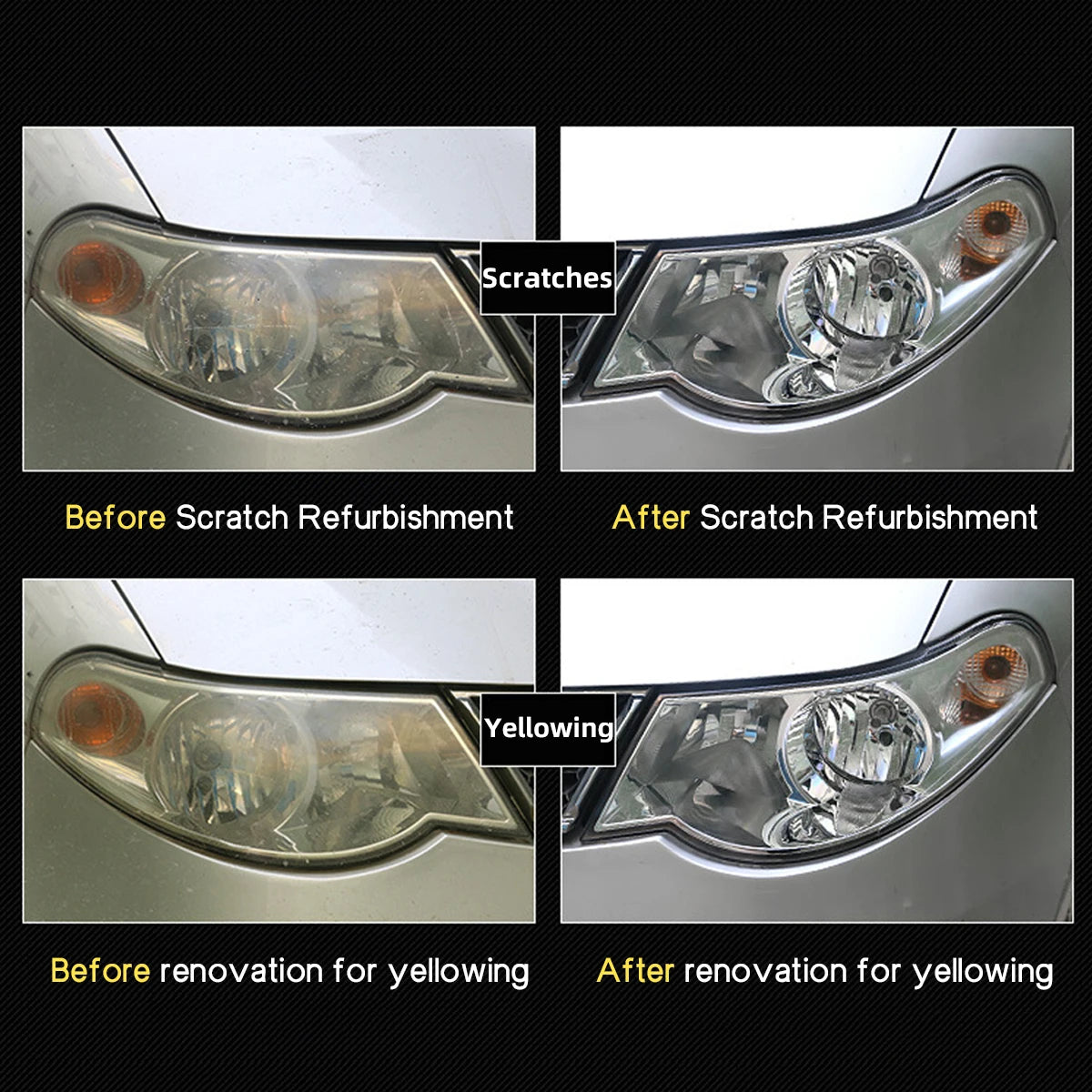 Car Lamp Repair Solves Problems Such as Aging Fading Cracking Dirtiness and Scratches Maintenance Coating Repair Solution