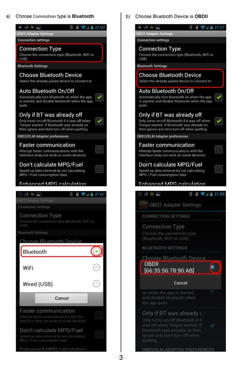 Automotive Fault Detector ELM327 V2.1 OBD2 Scanner Bluetooth Car Diagnostic Tool For Android /IOS Code Reader