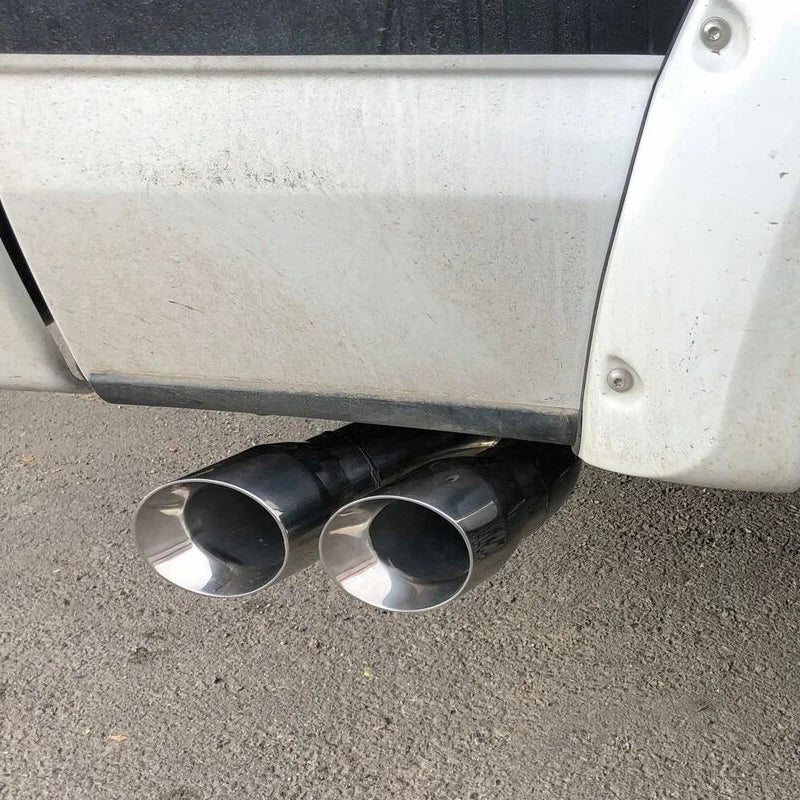 Y Shape Car Dual Exhaust Tip Universal Muffler Tip Stainless Steel Exhaust Pipe Nozzle 2.8" Inlet Tailpipe 8.46" Outlet Nozzle