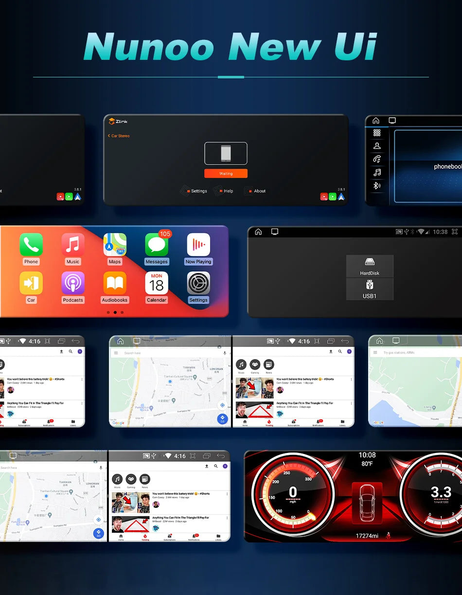 Android 14 Wireless CarPlay For Mercedes Benz C Class W205 Screen Android Auto Multimedia Navigation GPS SWC DSP 4G WiFi