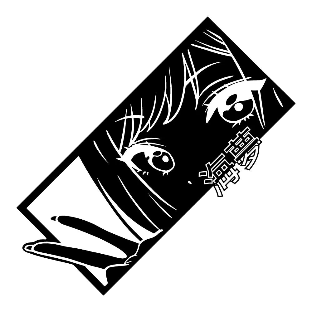 Dress Up Girl Car Decals Japanese Anime Sticker JDM Style Auto Decorate Holographic Waterproof Vinyl for Car Window Bumper