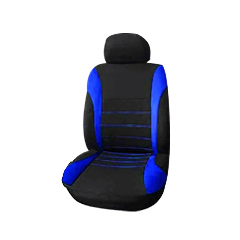 Auto Parts Car Seat Cover Polyester Fabric 2/4/9 Piece Set Four Season Universal Front/Rear Car Seat Cushion