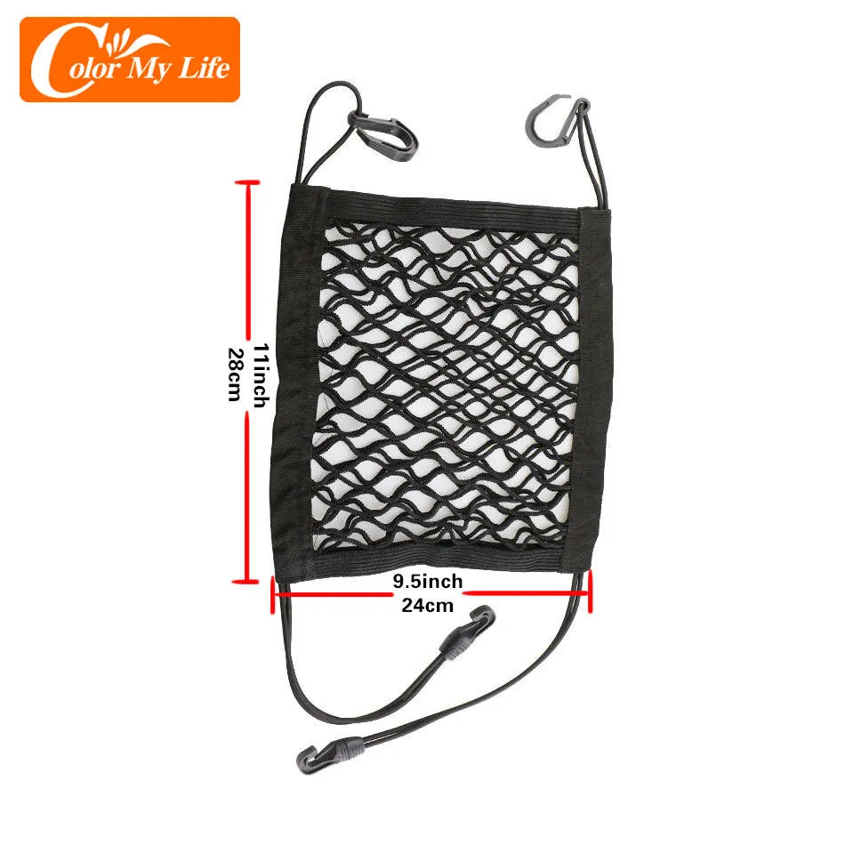 Car Seat Back Elastic Mesh Net for Nissan Qashqai J11 J10 X-Trail Xtrail T32 T31 Juke Tiida Note Leaf Interior Nets Accessories