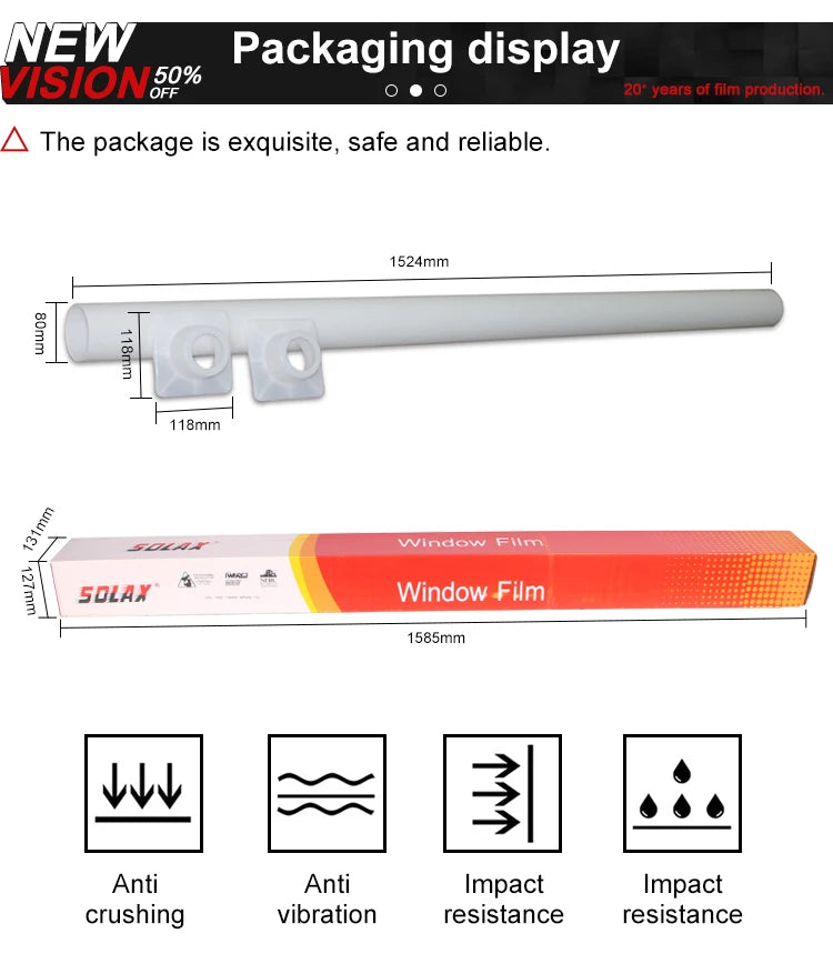 1mX6m Car Window Tint Film Privacy PET Sunshade Stickers IRR99% Nano Ceramic Tint Film Protector UV Sun Glass Windows Cover