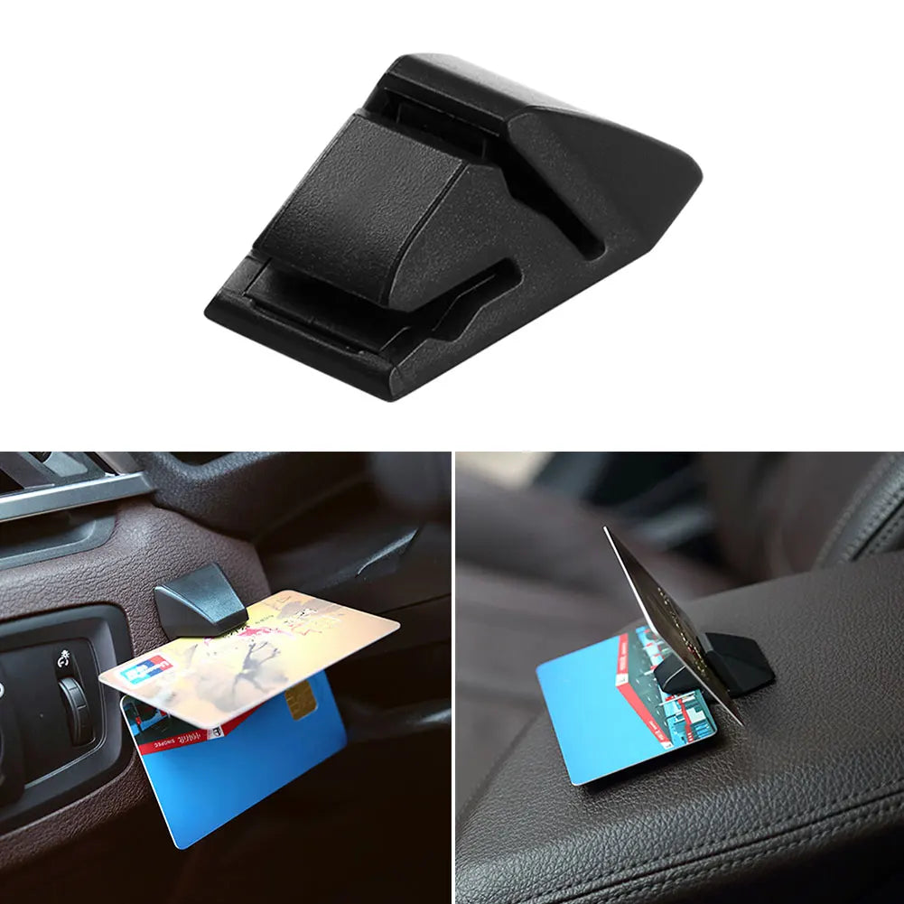 Auto Fastener Card Bill Holder Mount Portable Car Parking Card Clamp Desktop Stand Vehicle Card Fixed Holder Clips