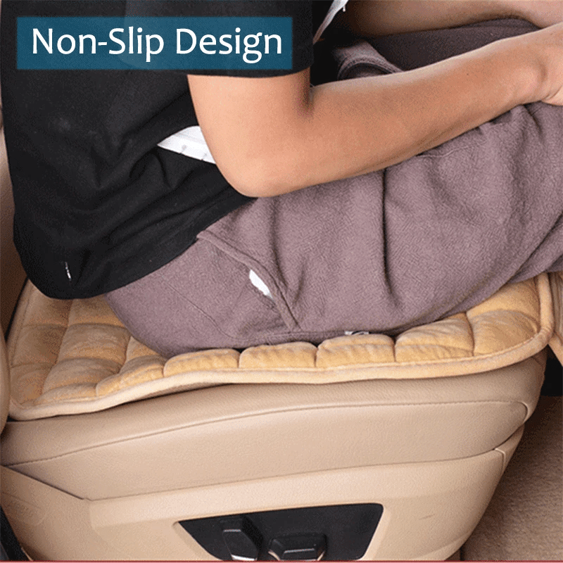 SEAMETAL Soft Car Seat Cover Skin-Friendly Plush Automotive Seat Cushion Anti Slip Auto Seat Protector Universal for Sedan Suv