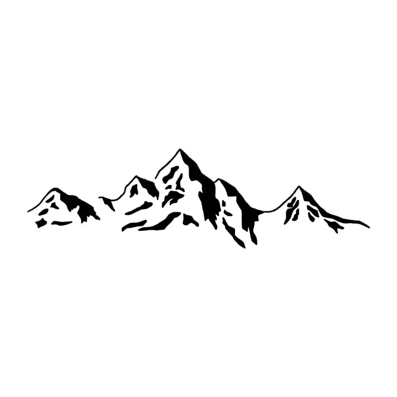 Mountain Die-Cut Vinyl Decal Car Sticker Waterproof Auto Decors on Car Body Bumper Rear Window Laptop Choose Size #S60631