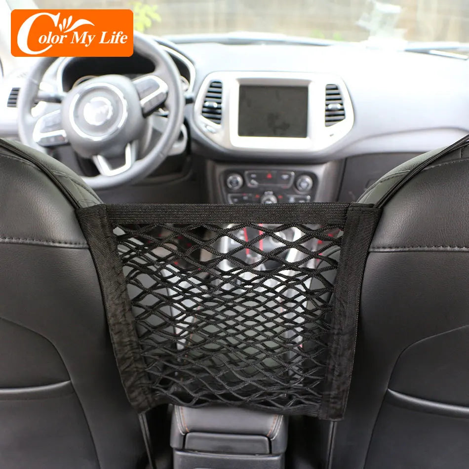 Car Seat Back Elastic Mesh Net for Nissan Qashqai J11 J10 X-Trail Xtrail T32 T31 Juke Tiida Note Leaf Interior Nets Accessories