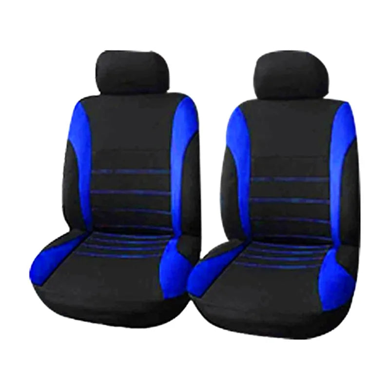 Auto Parts Car Seat Cover Polyester Fabric 2/4/9 Piece Set Four Season Universal Front/Rear Car Seat Cushion