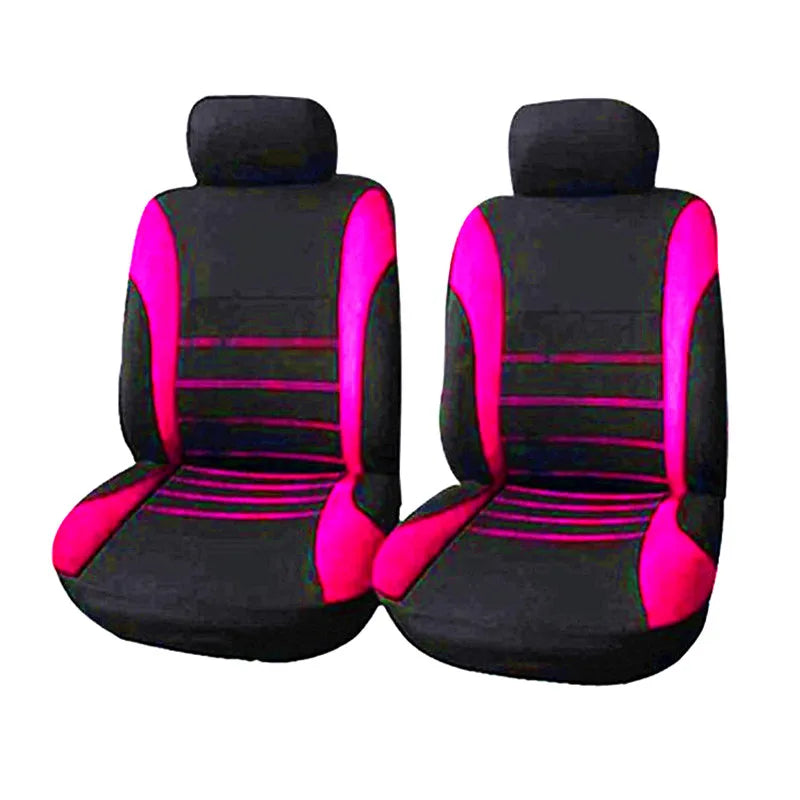 Auto Parts Car Seat Cover Polyester Fabric 2/4/9 Piece Set Four Season Universal Front/Rear Car Seat Cushion
