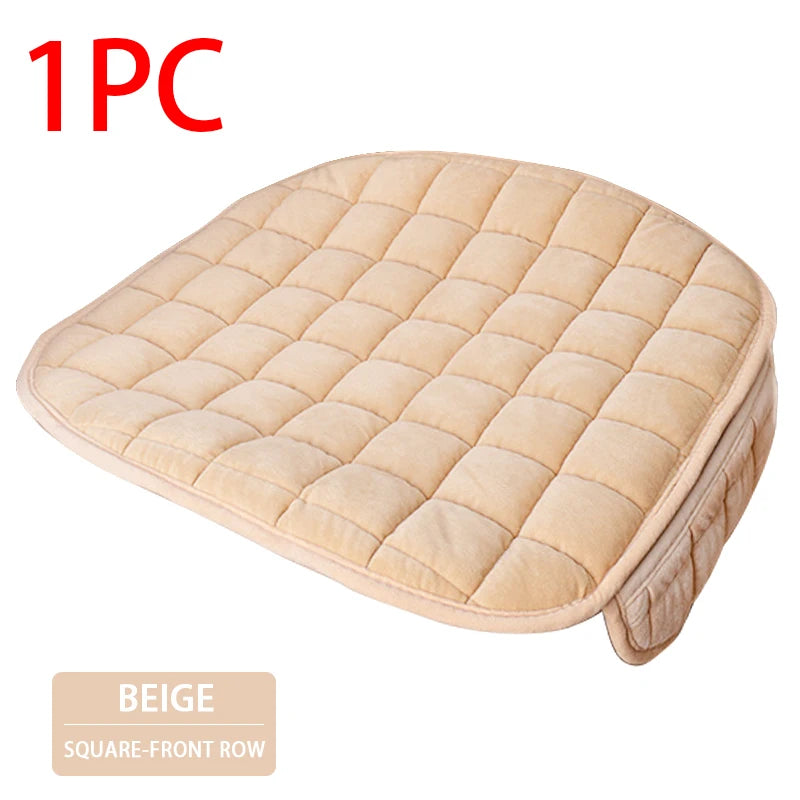 SEAMETAL Soft Car Seat Cover Skin-Friendly Plush Automotive Seat Cushion Anti Slip Auto Seat Protector Universal for Sedan Suv