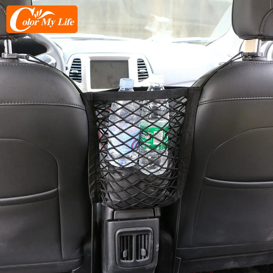 Car Seat Back Elastic Mesh Net for Nissan Qashqai J11 J10 X-Trail Xtrail T32 T31 Juke Tiida Note Leaf Interior Nets Accessories