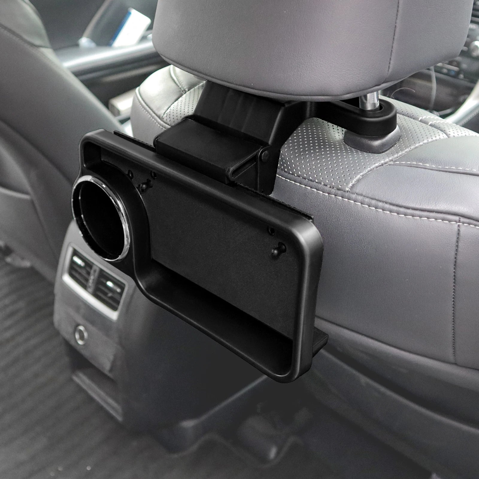 Car Seat Back Organizer Storage Tidy Foldable Table Tray Cup Holder Phone Mount Stand Food Drink Desk Travel Auto Accessories