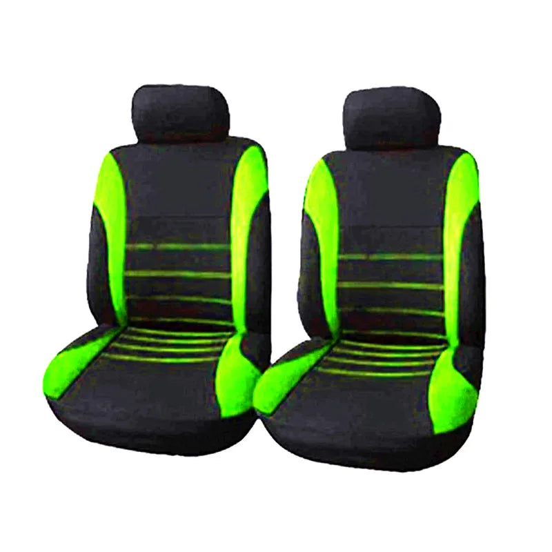 Auto Parts Car Seat Cover Polyester Fabric 2/4/9 Piece Set Four Season Universal Front/Rear Car Seat Cushion
