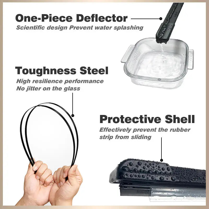 Wiper Front & Rear Wiper Blades Set For Hyundai Tucson TL 2016 2017 2018 2019 2020 Windshield Windscreen 26"16"14"