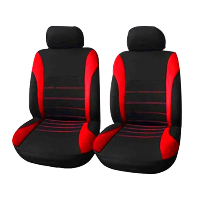 Auto Parts Car Seat Cover Polyester Fabric 2/4/9 Piece Set Four Season Universal Front/Rear Car Seat Cushion