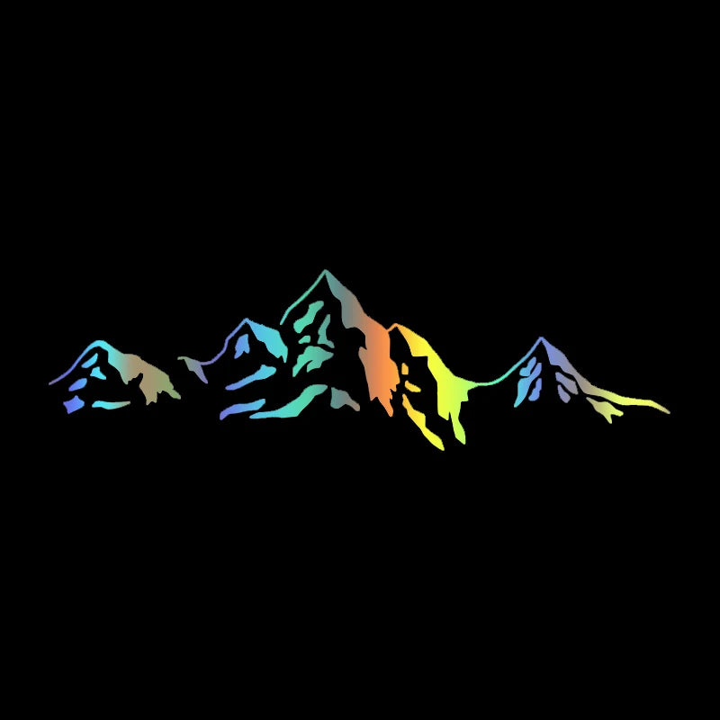 Mountain Die-Cut Vinyl Decal Car Sticker Waterproof Auto Decors on Car Body Bumper Rear Window Laptop Choose Size #S60631