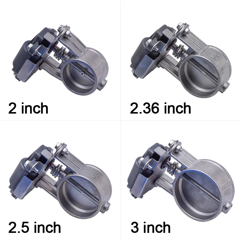 Electric exhaust control valve Electric Valve Unit with black logo button control Excellent sealing Exhaust Control Valve