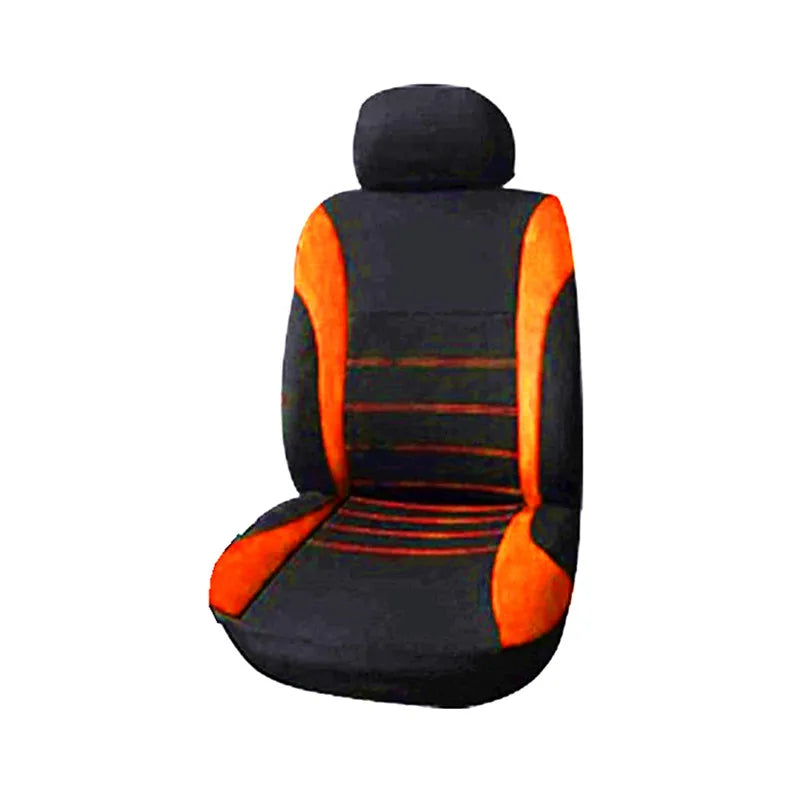 Auto Parts Car Seat Cover Polyester Fabric 2/4/9 Piece Set Four Season Universal Front/Rear Car Seat Cushion