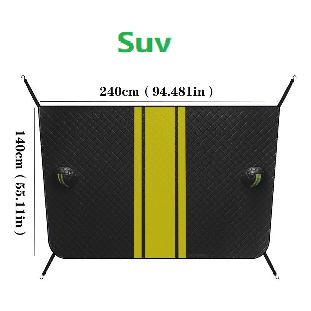 Car Windshield Mirror Reflective Bar Cover Sun Shade Protector Winter Snow Ice Rain Dust Frost Guard Aluminium Film Universal