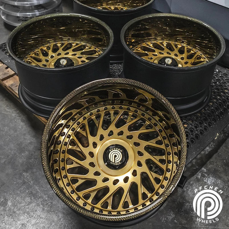 Ultra Light 2-Piece Forged Carbon Fiber Wheels High Quality Concave Shape 19 20 Inch Rims New Condition