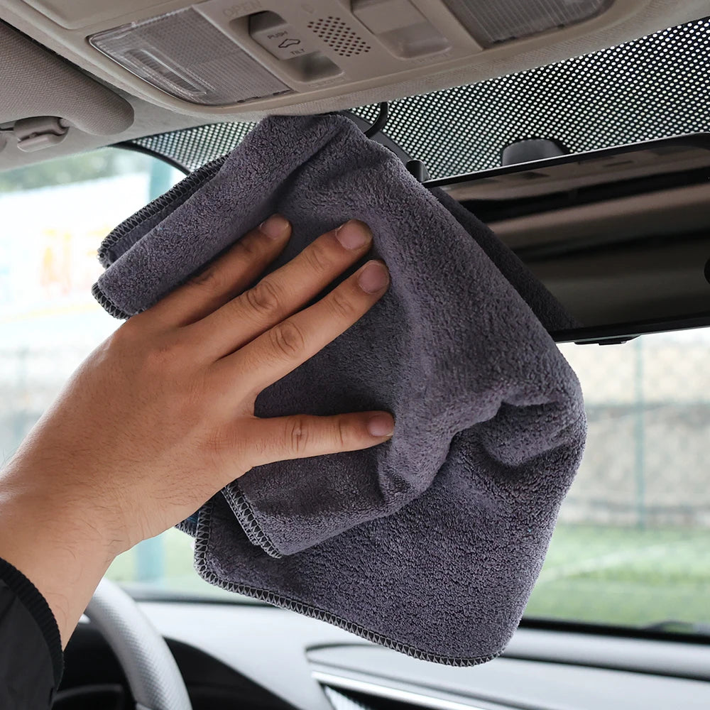1PC High-end Microfiber Auto Wash Towel Car Cleaning Drying Cloth Hemming Auto Care Cloth Detailing Car Wash Towel Car Detailing