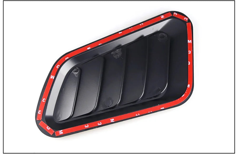 2PCS Car Hood Tuning Decoration Stickers Universal Air Intake Auto Hood Scoop Bonnet Vent Cover Carbon Fiber Decoration Styling