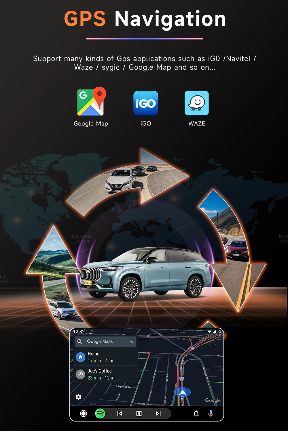 9.7 inch 8Core Android 15 Car Radio for Ford Focus 3 Mk 3 2011 2012 - 2019 Multimedia Video Player 2Din Carplay Auto Stereo DVD