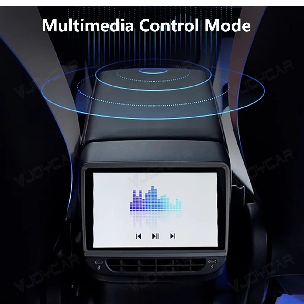 VJOYCAR Newest 8.8inch 4K HD Rear Display for Tesla Model Y 3 WIFI Entertainment Screen Qualcomm Chip 4-Direction Airlet Adjust