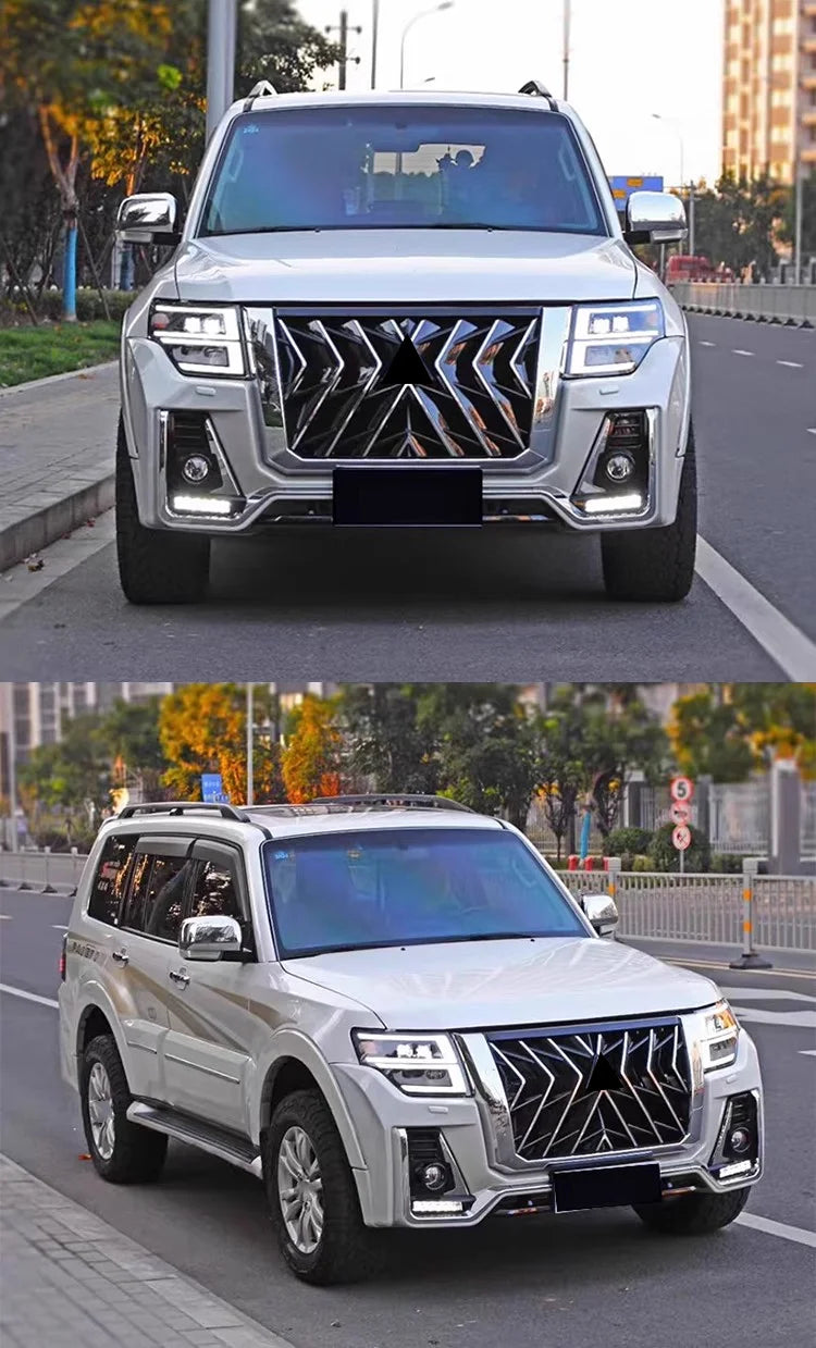 Body Kit for Mitsubishi Pajero V93 V97 V98 15-20 modified Grill Bumper Headlight Taillight Tail Wing Surround Car Accessories